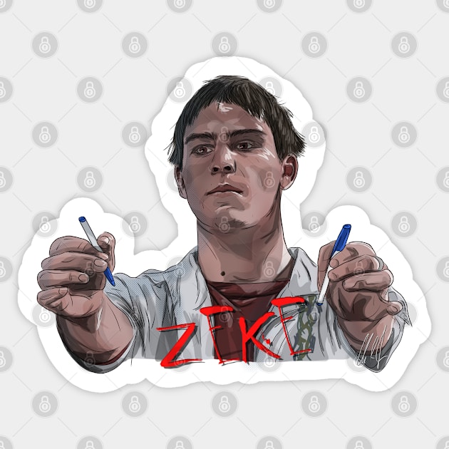 The Faculty: Zeke Sticker by 51Deesigns